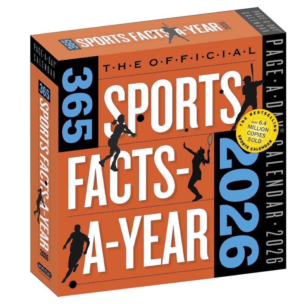 Sports 365 Facts 2026 Desk Calendar  Main Image