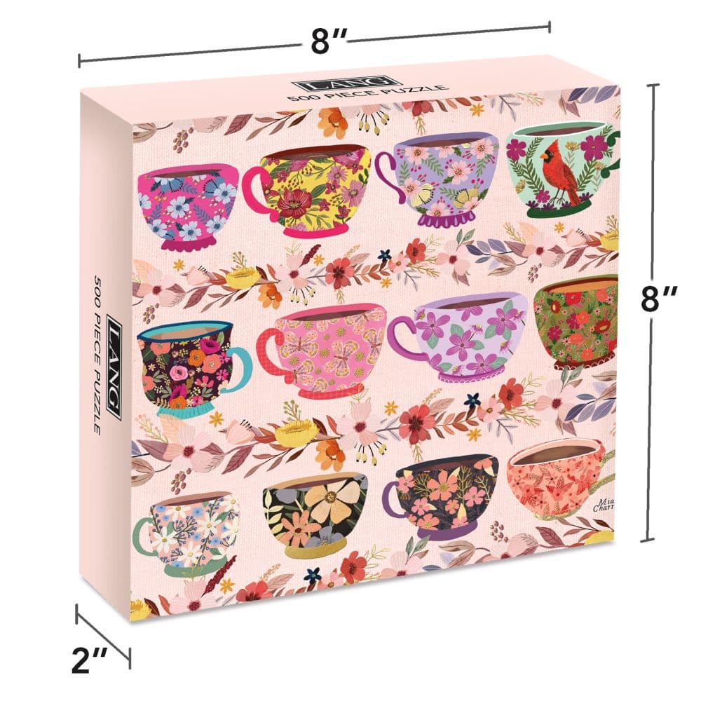Floral Tea Time 500 Piece Luxe Puzzle Third Alternate Image