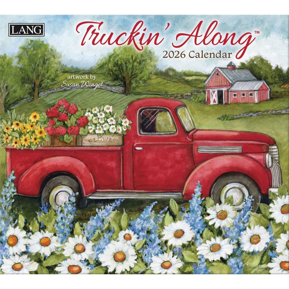 Truckin Along 2026 Wall Calendar by Susan Winget Main Image