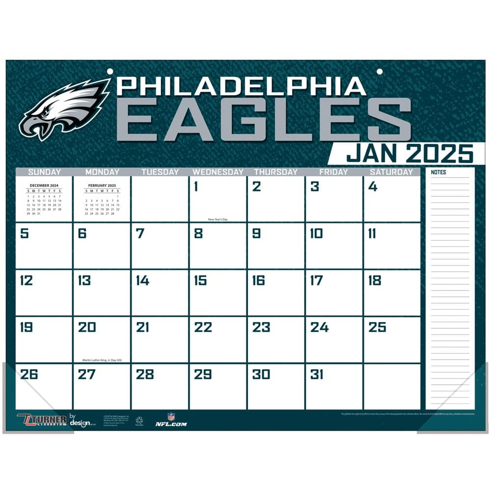 NFL Philadelphia Eagles 2025 Desk Pad First Alternate Image