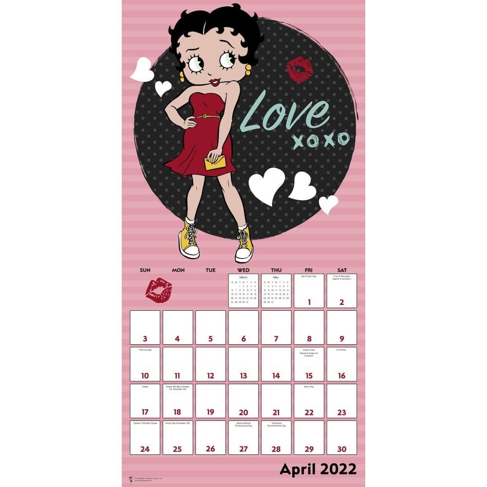 Betty Boop 2022 Calendar