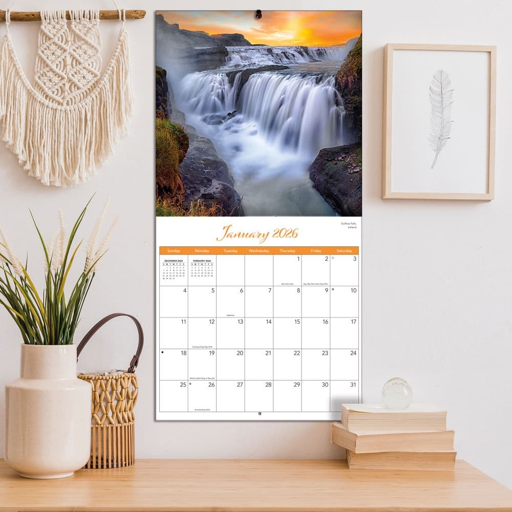 Waterfalls 2026 Wall Calendar_ALT4