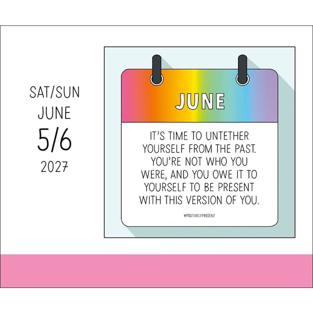 Positively Present 2027 Desk Calendar Fourth Alternate Image