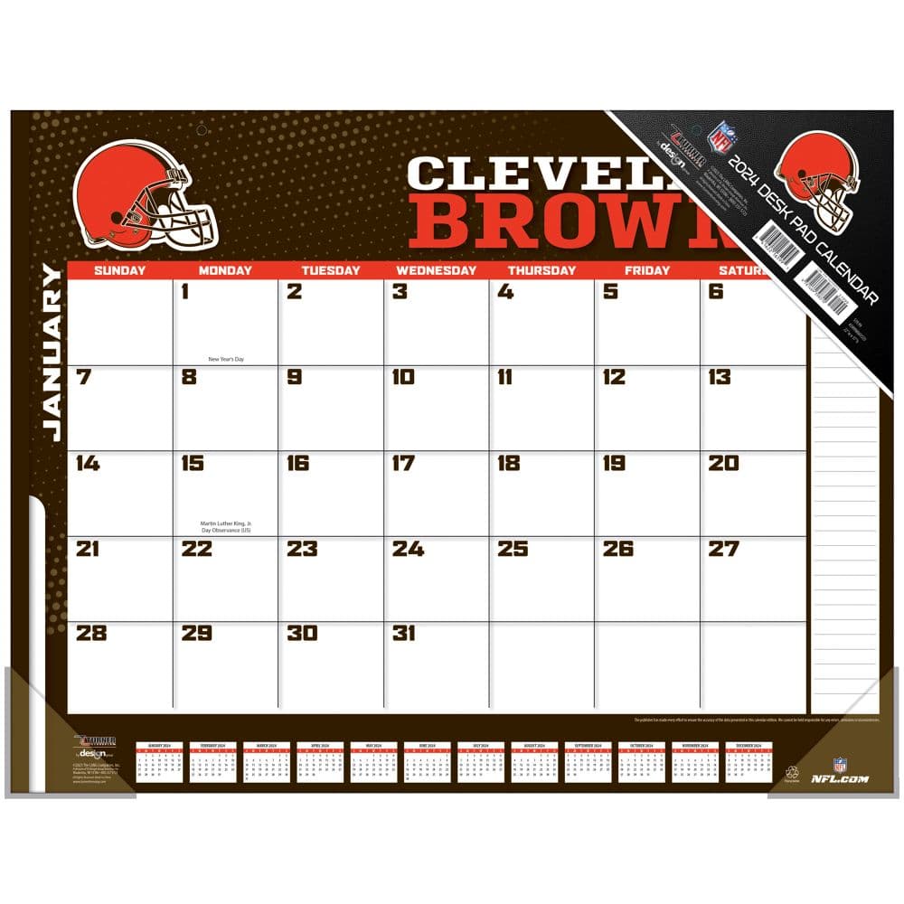 NFL Cleveland Browns 2025 Desk Pad