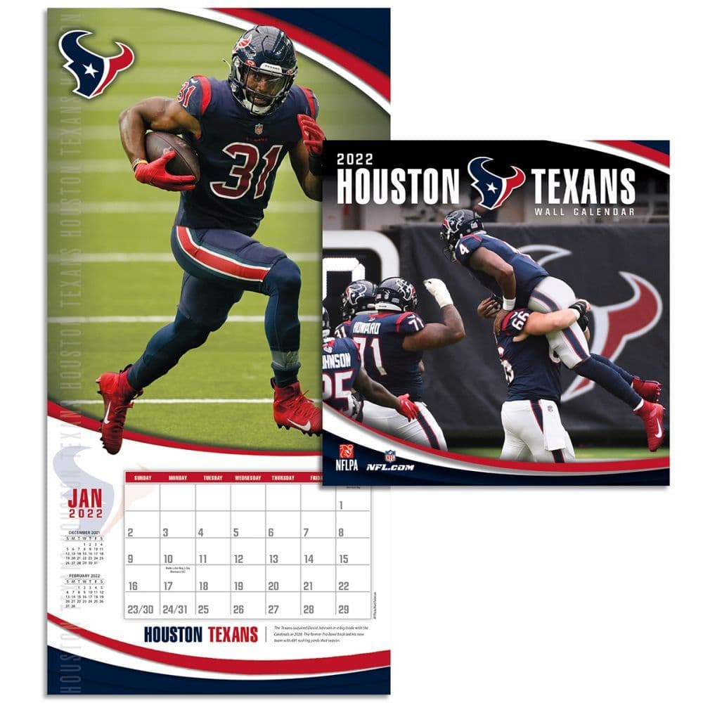 Houston Texan Schedule 2022 Nfl Houston Texans 2022 Mini Wall Calendar - Calendars.com