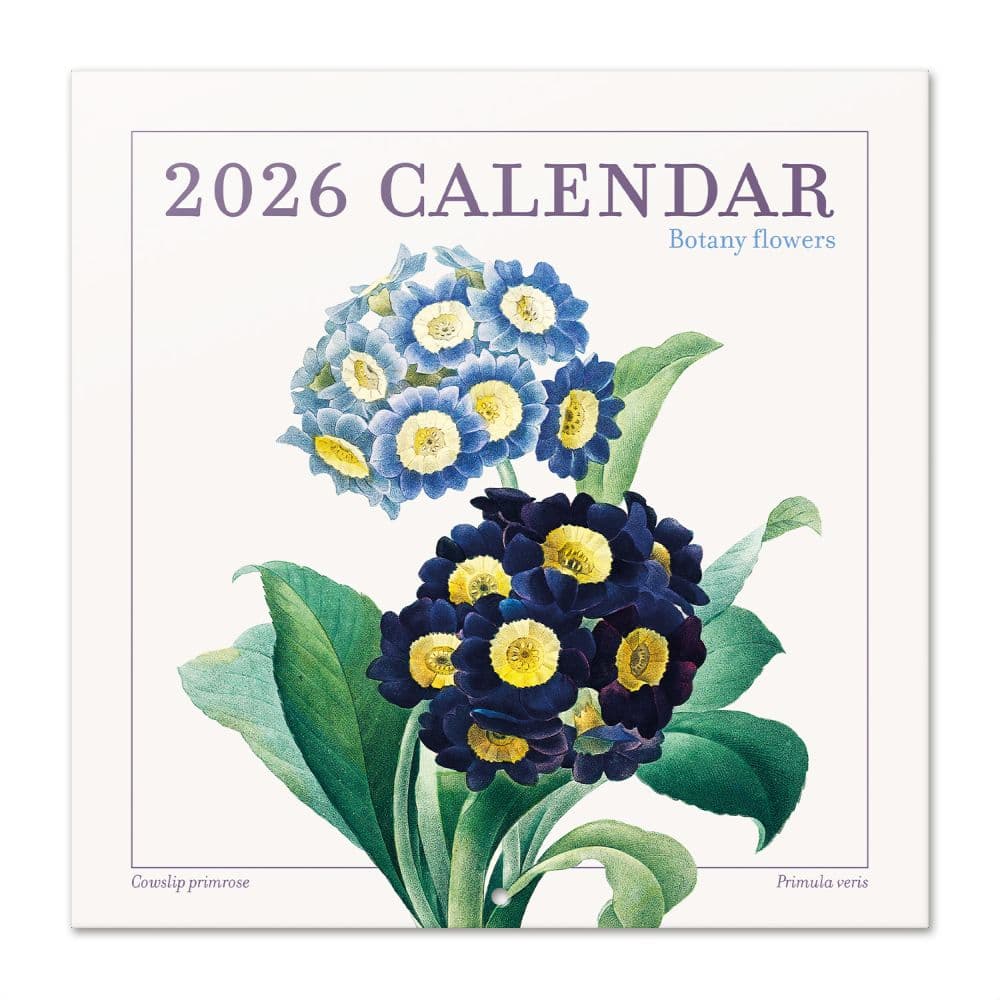 image Botany Flowers 2026 Wall Calendar Main Product Image