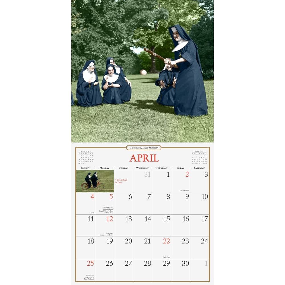 Nuns Having Fun 2022 Wall Calendar - Calendars.com