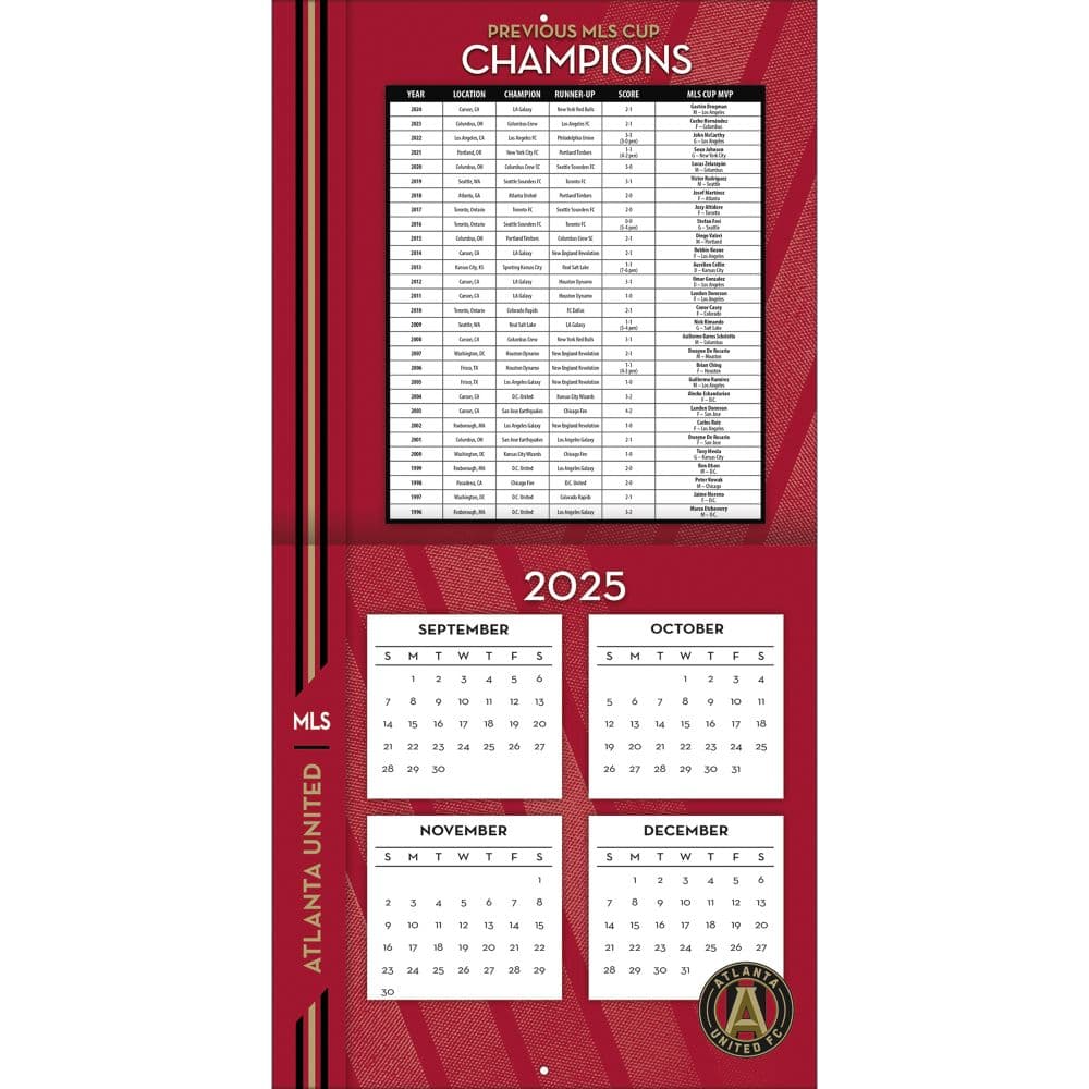 MLS Atlanta United 2026 Wall Calendar Second Alternate Image