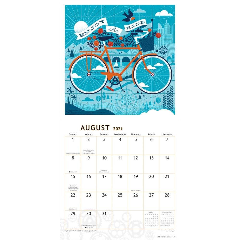 Bike Art Wall Calendar