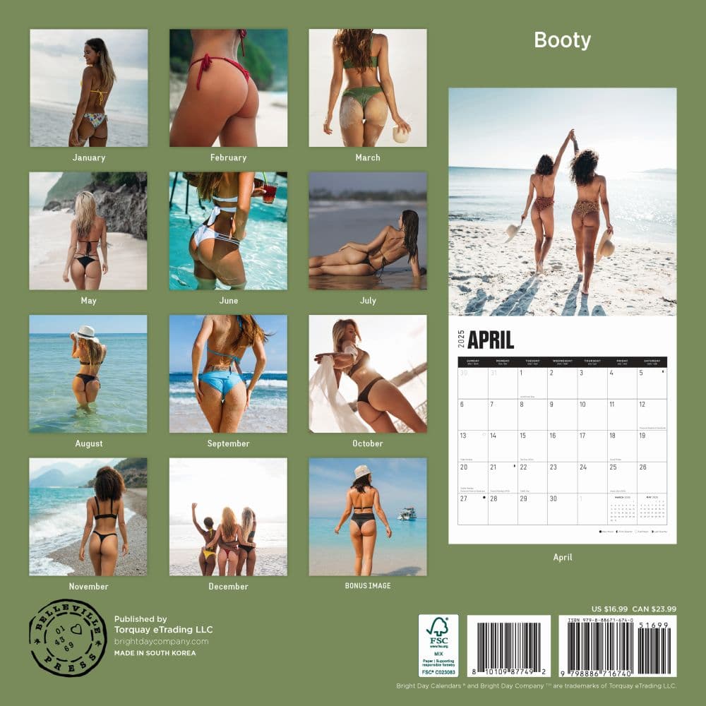 Booty 2025 Wall Calendar First Alternate Image width="1000" height="1000"