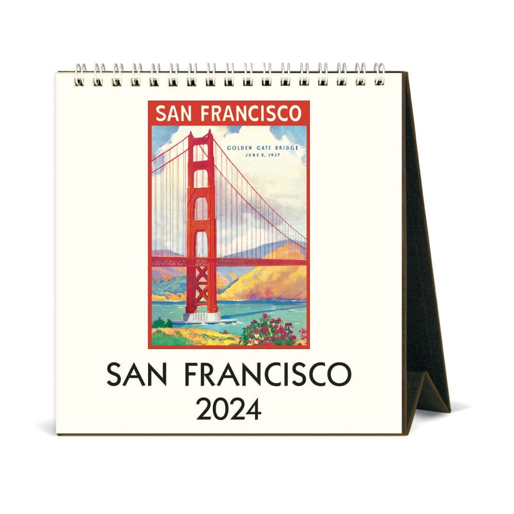 San Francisco Art 2024 Easel Desk Calendar