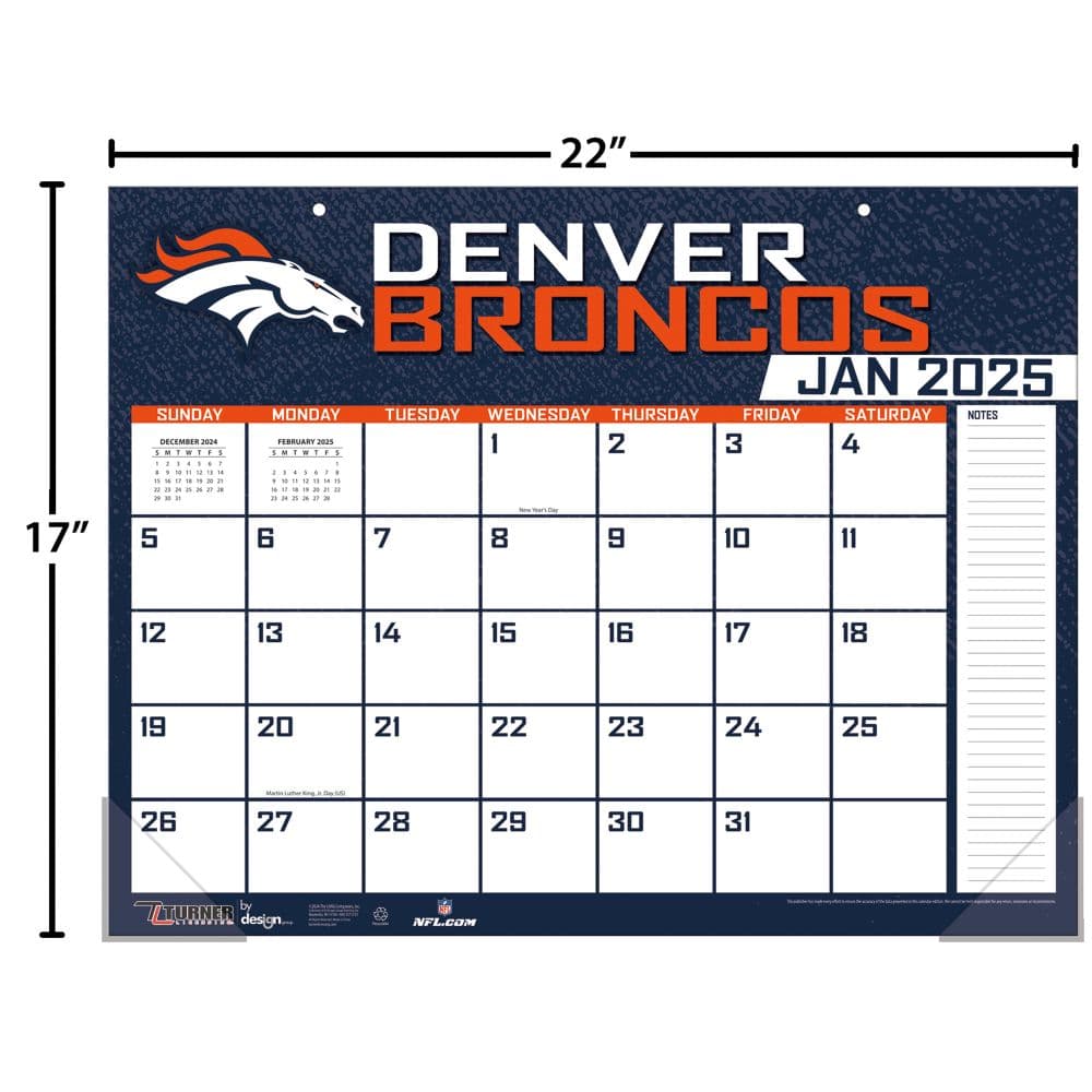 nfl-denver-broncos-2025-desk-pad-calendars-com
