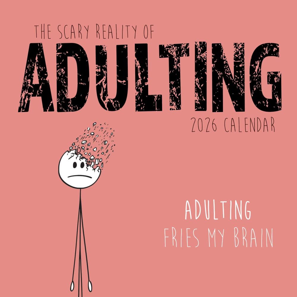 Scary Reality of Adulting 2026 Wall Calendar Main Image