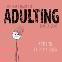 image Scary Reality of Adulting 2026 Wall Calendar Main Image