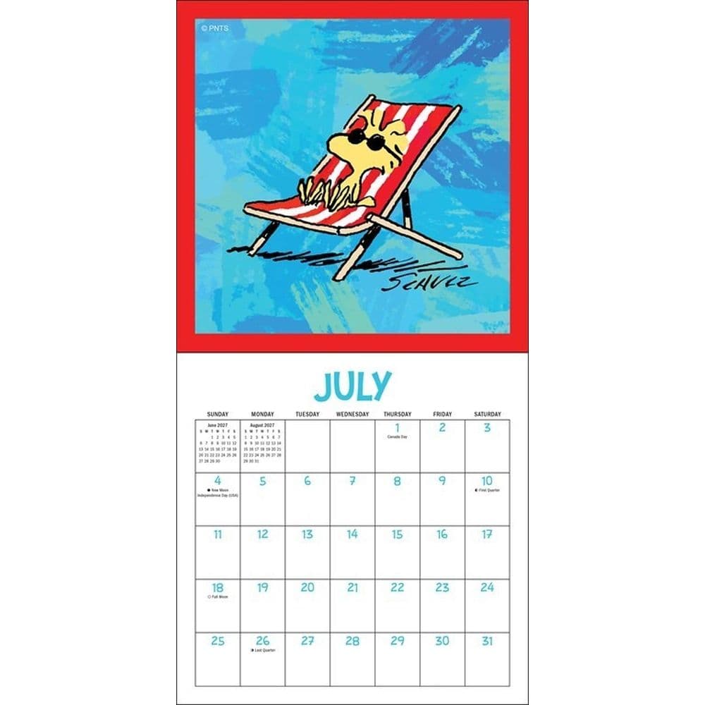 Peanuts Snoopygrams 2027 Mini Wall Calendar Fourth Alternate Image