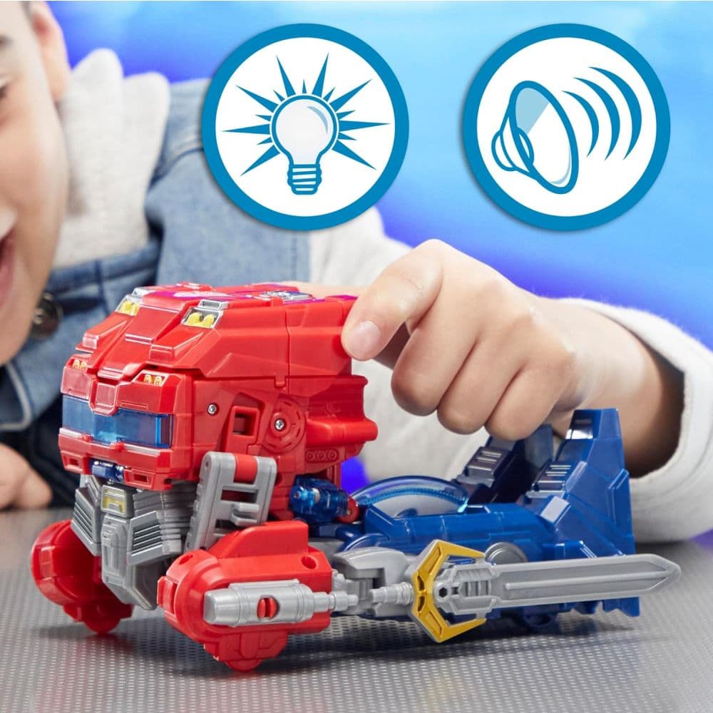 Transformers One Power Flip Optimus Prime Action Figure Third Alternate Image