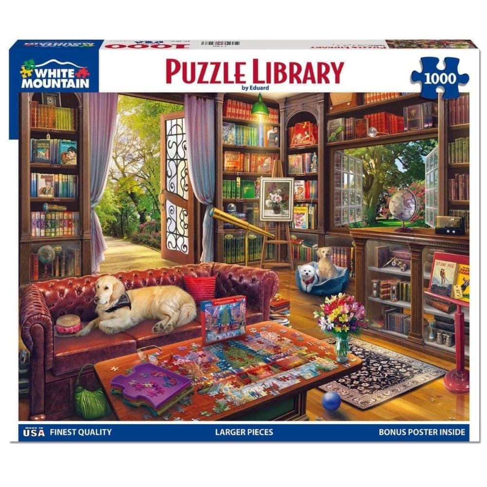 Cozy Bookshop 1000 Piece Puzzle Main Product Image
