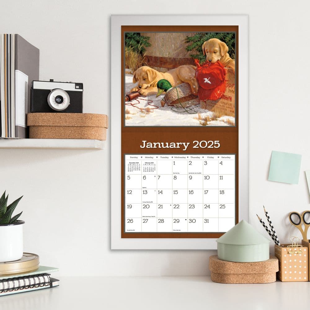 Puppy by Jim Lamb 2025 Wall Calendar