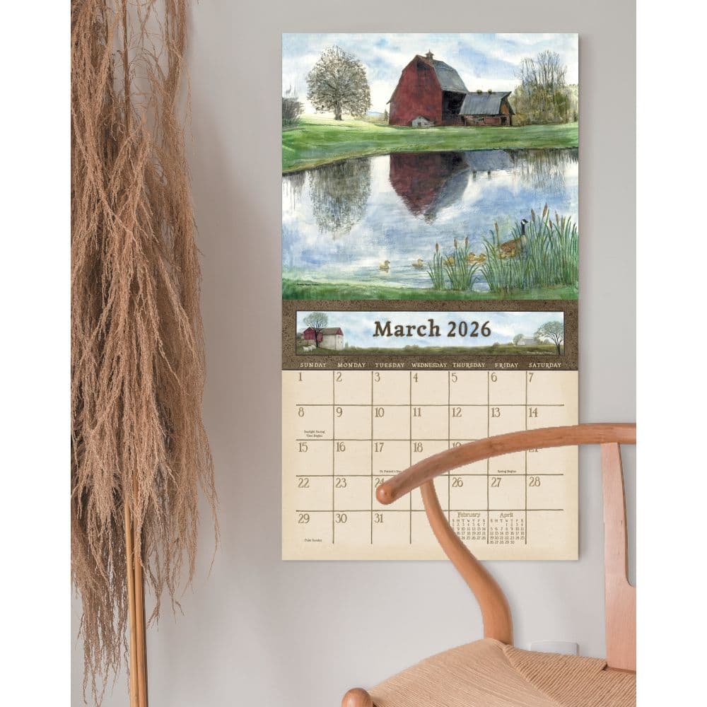 Country Path by Bonne Heppe Fisher 2026 Wall Calendar Fourth Alternate Image