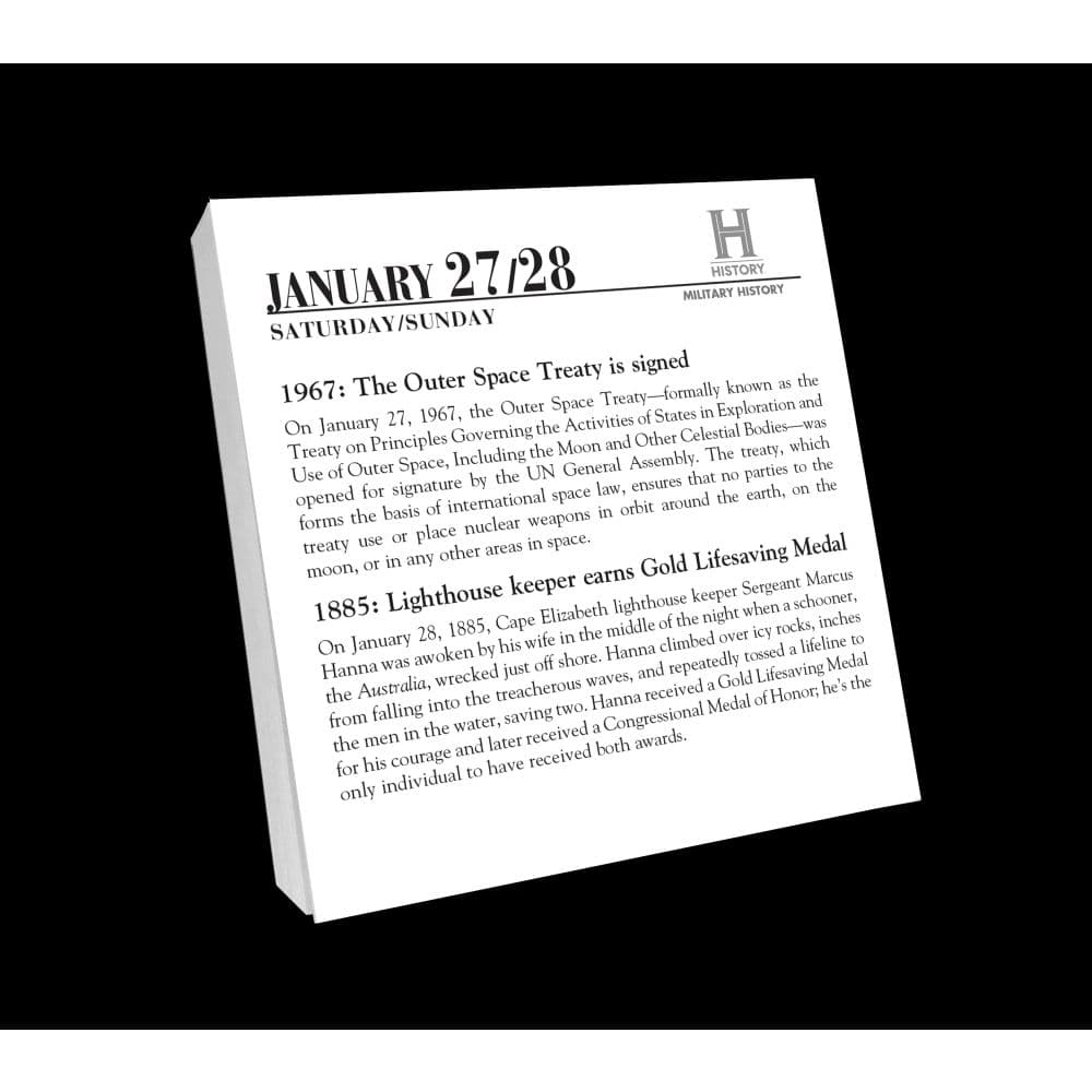 History Channel This Day in Military 2024 Desk Calendar - Calendars.com