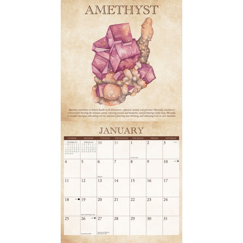 Mineralogy 2026 Wall Calendar Second Alternate Image