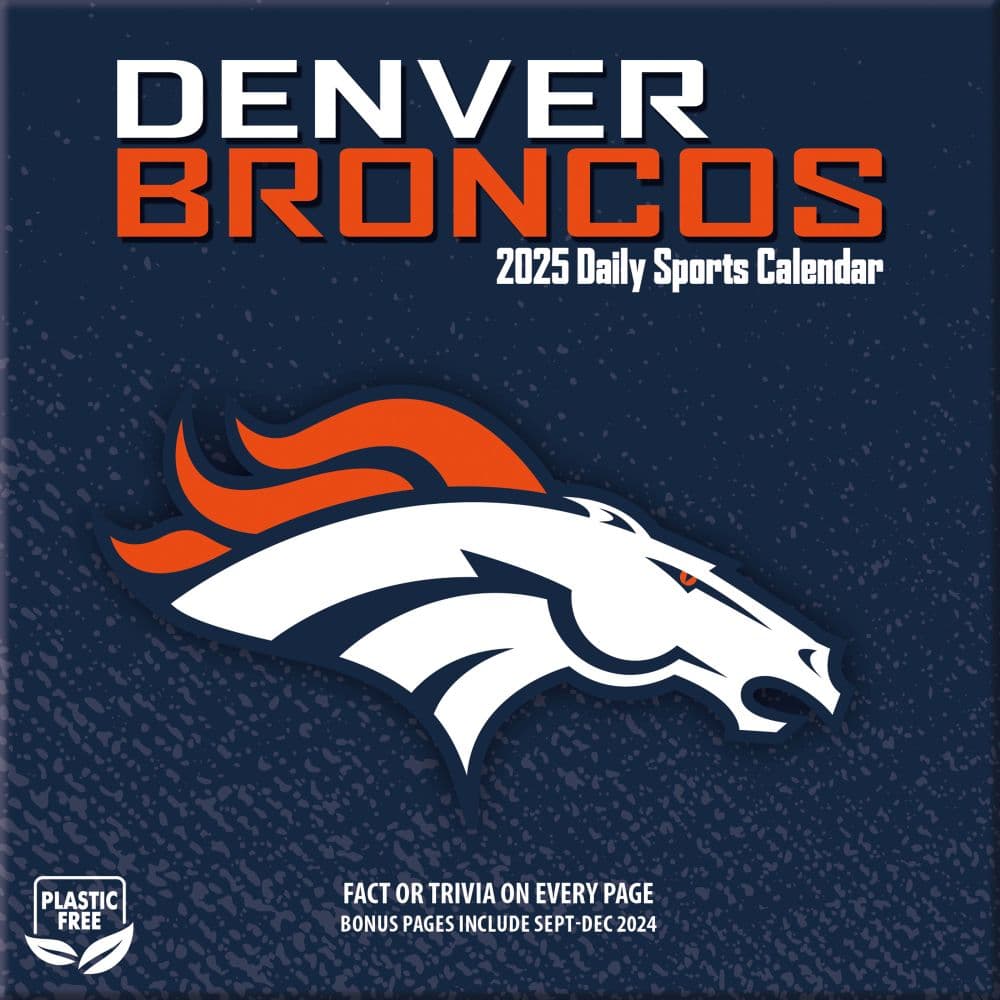 NFL Denver Broncos 2025 Desk Calendar Sixth Alternate Image