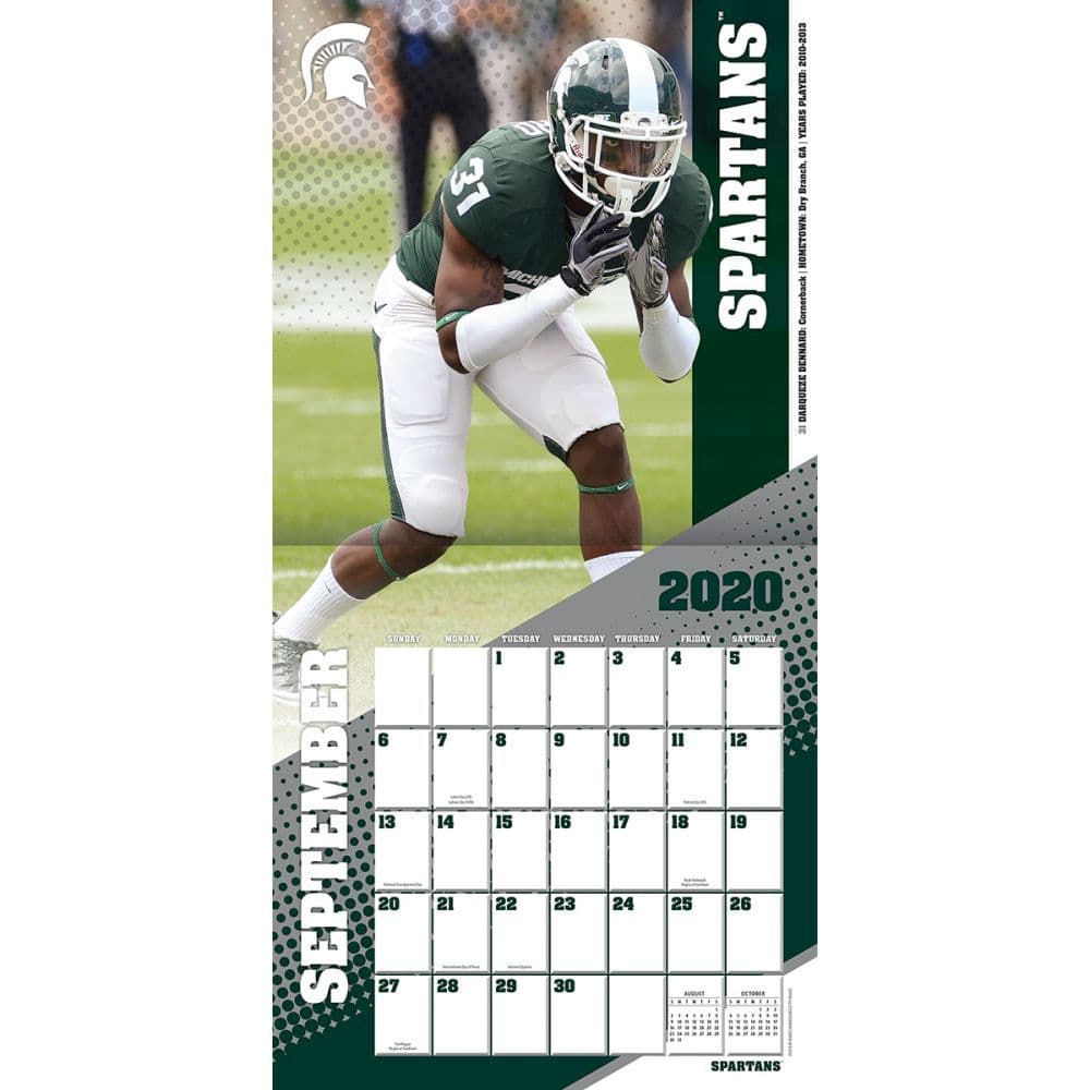 Michigan State Spartans Wall Calendar