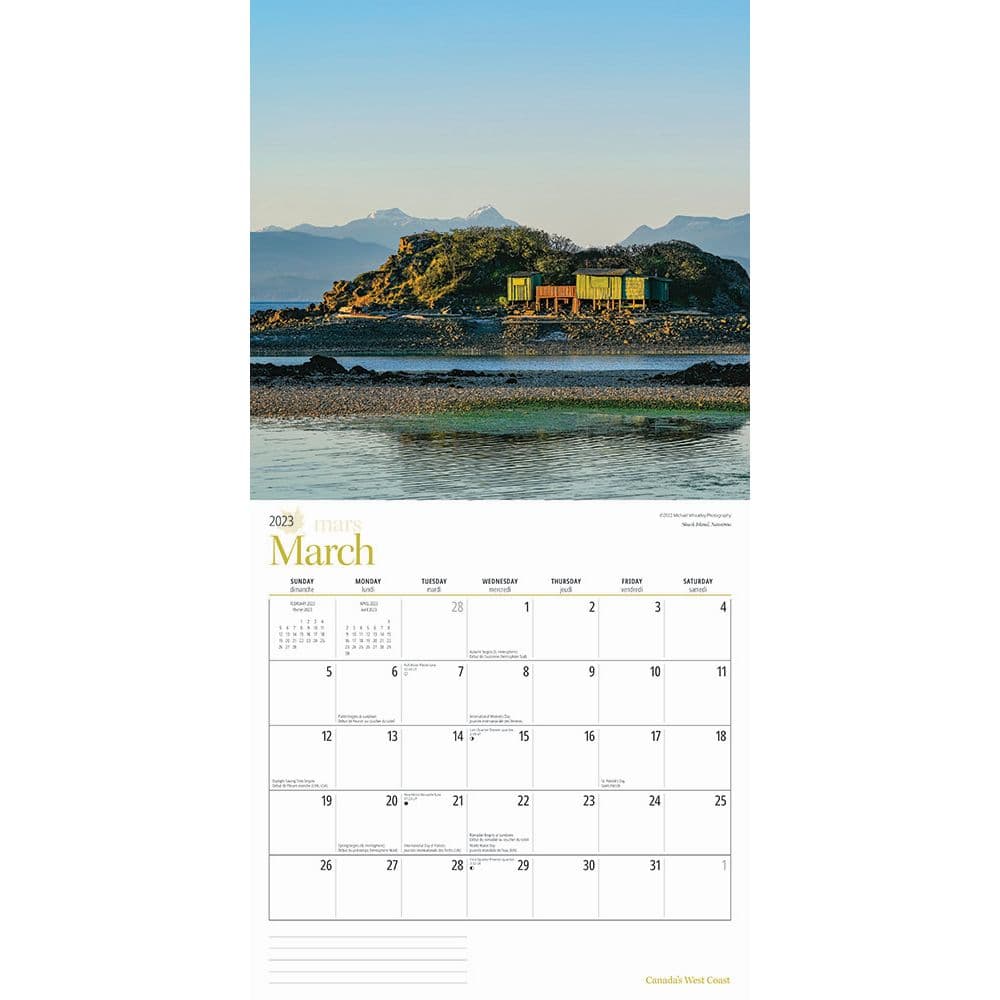 Canada West Coast 2023 Wall Calendar - Calendars.com