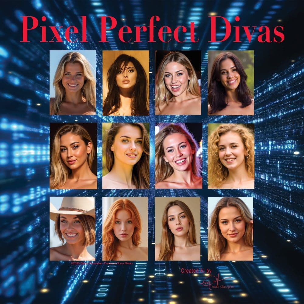 Pixel Perfect Divas 2026 Wall Calendar First Alternate Image
