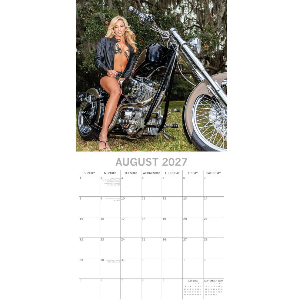 Biker Babes 2027 Wall Calendar Second Alternate Image