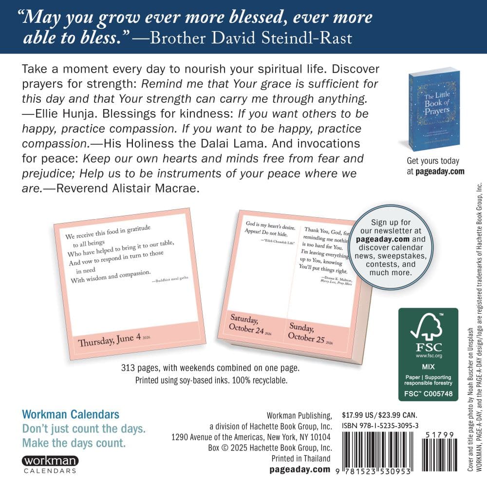 Prayer for Every Day 2026 Desk Calendar First Alternate Image