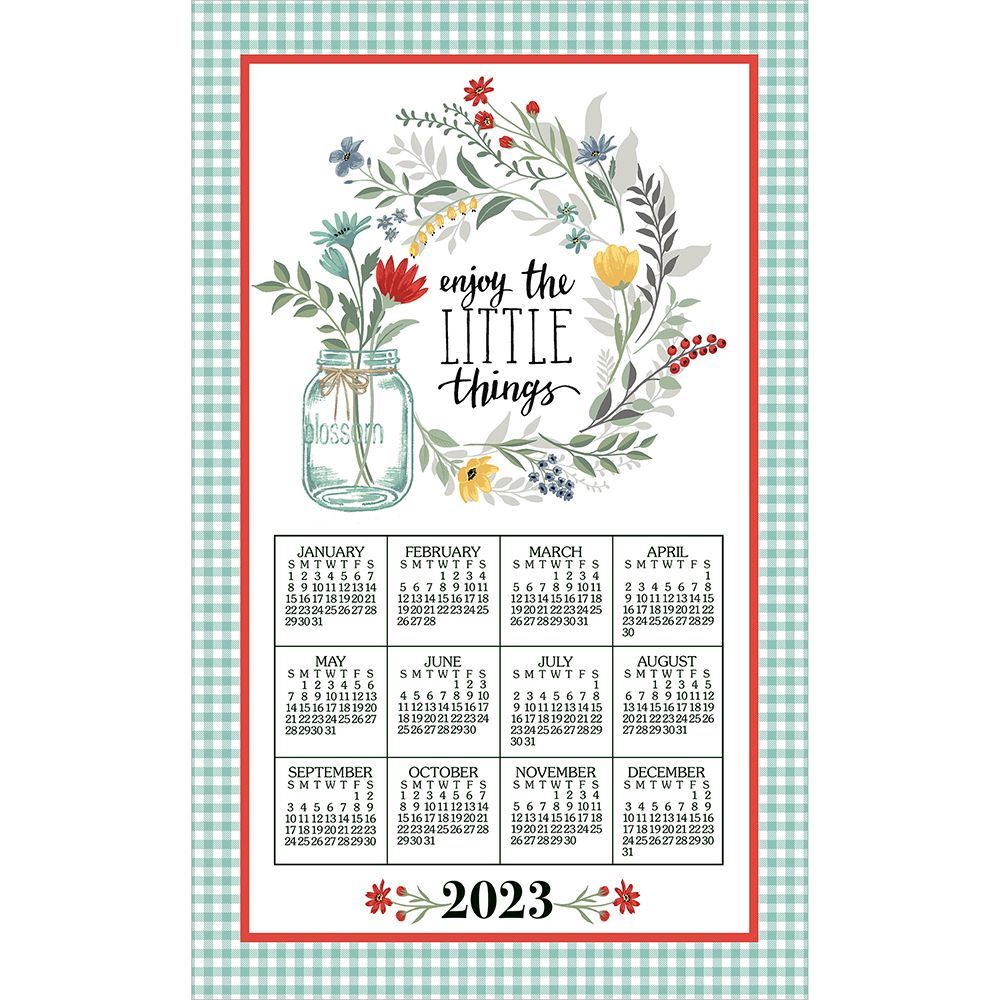Blooming Thoughts 2023 Kitchen Towel Calendar
