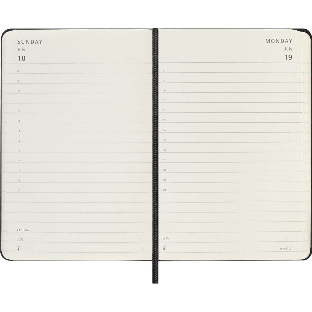 Moleskine Black Pocket Hard Cover 2027 Daily Planner Third Alternate Image