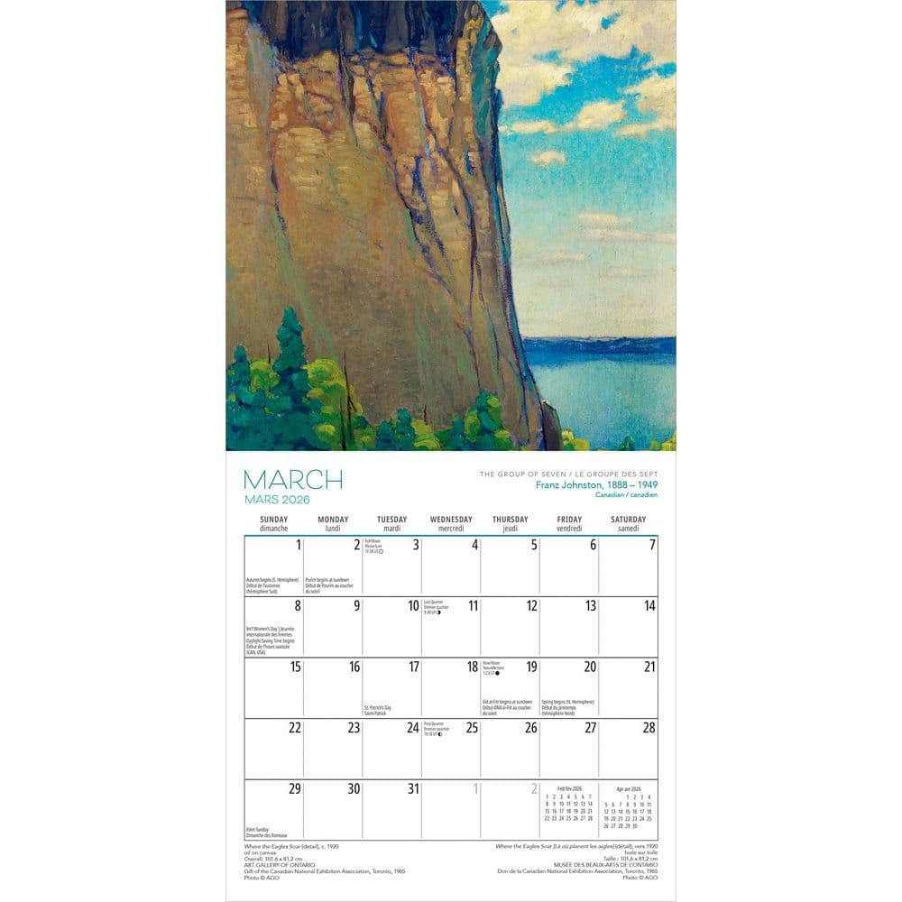 Group of Seven AGO 2026 Mini Wall Calendar Second Alternate Image