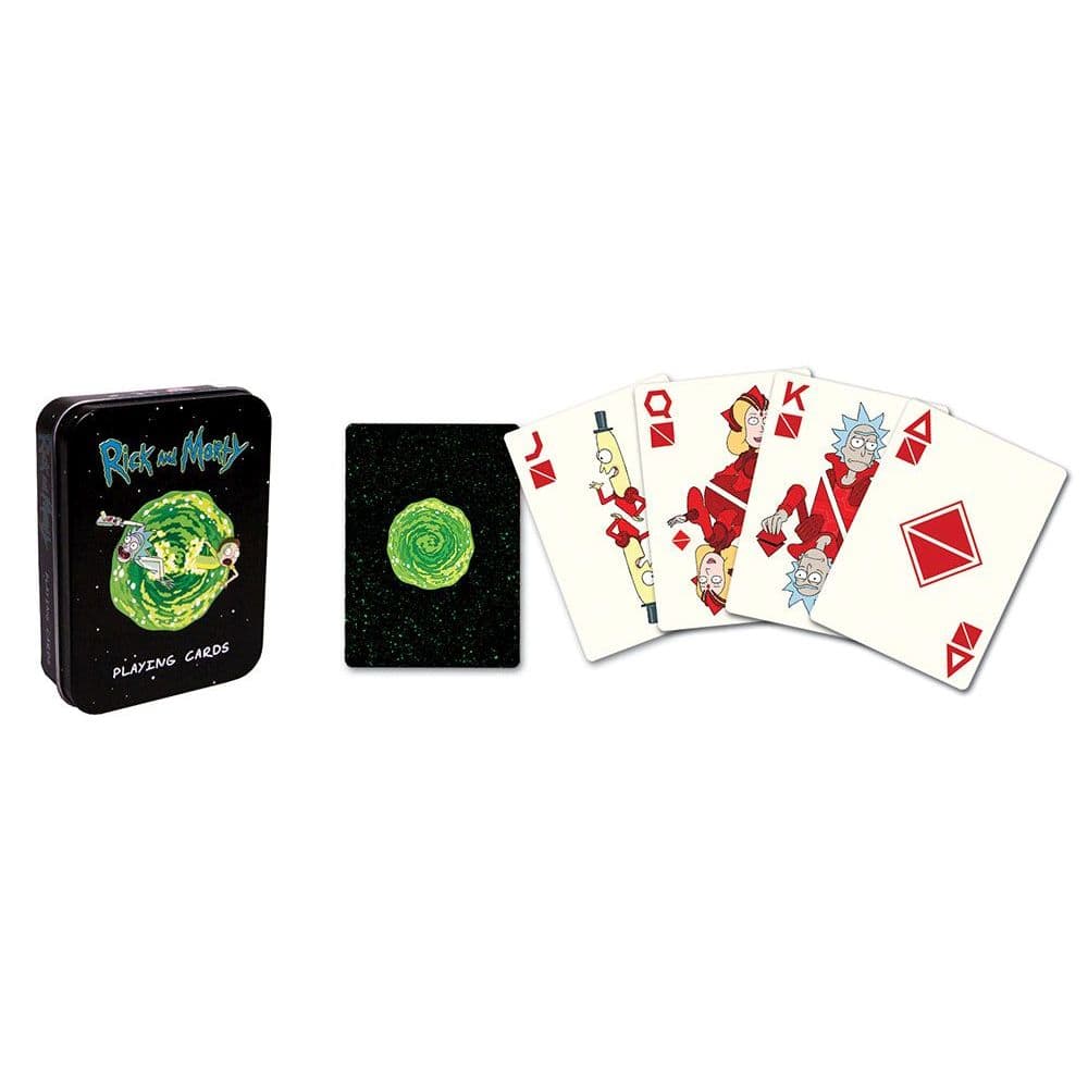 Rick and Morty Playing cards in Tin Alternate Image 3