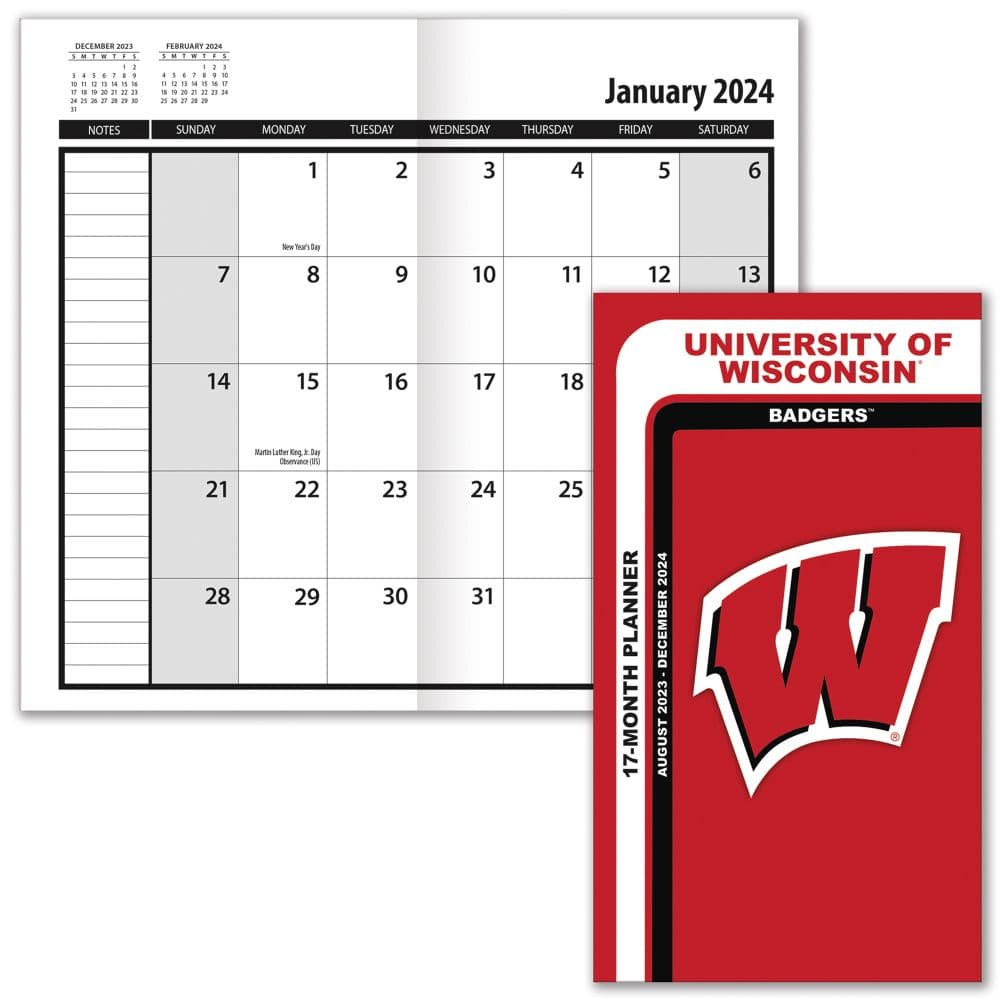 Wisconsin Badgers Pocket 2024 Planner First Alternate Image width=&quot;1000&quot; height=&quot;1000&quot;