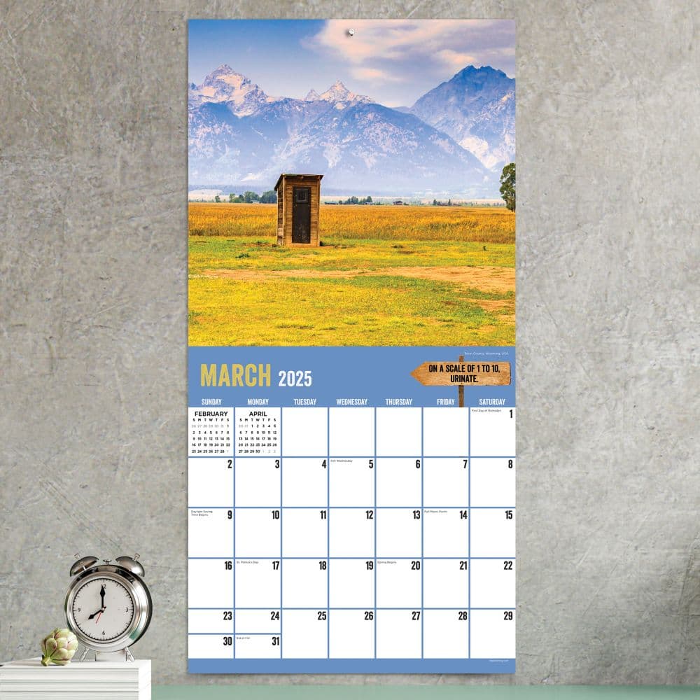 Outhouses 2025 Wall Calendar Third Alternate Image