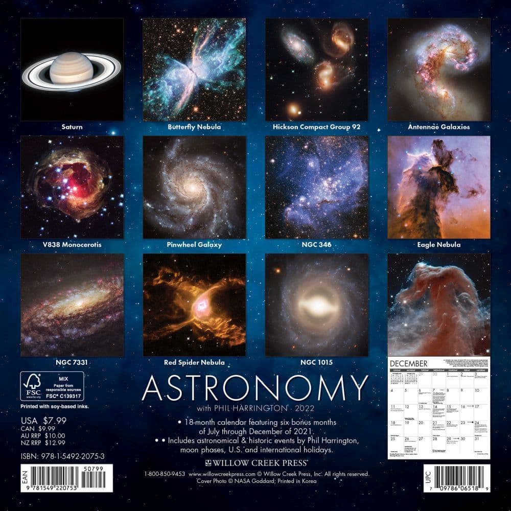 Astronomy 2022 Mini Wall Calendar - Calendars.com