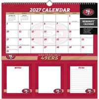 image NFL San Francisco 49ers 2027 Memomate Spiral Wall Calendar