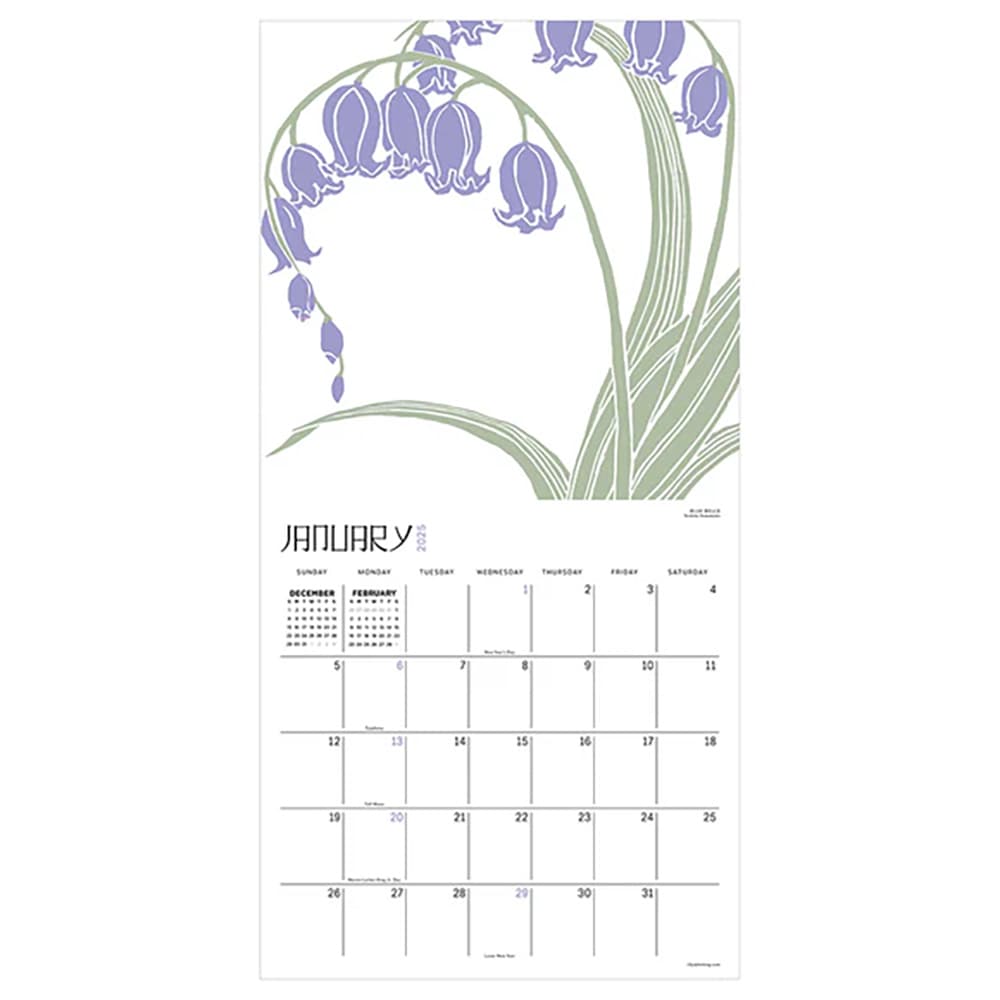 Flower Garden 2025 Wall Calendar Alternate 2