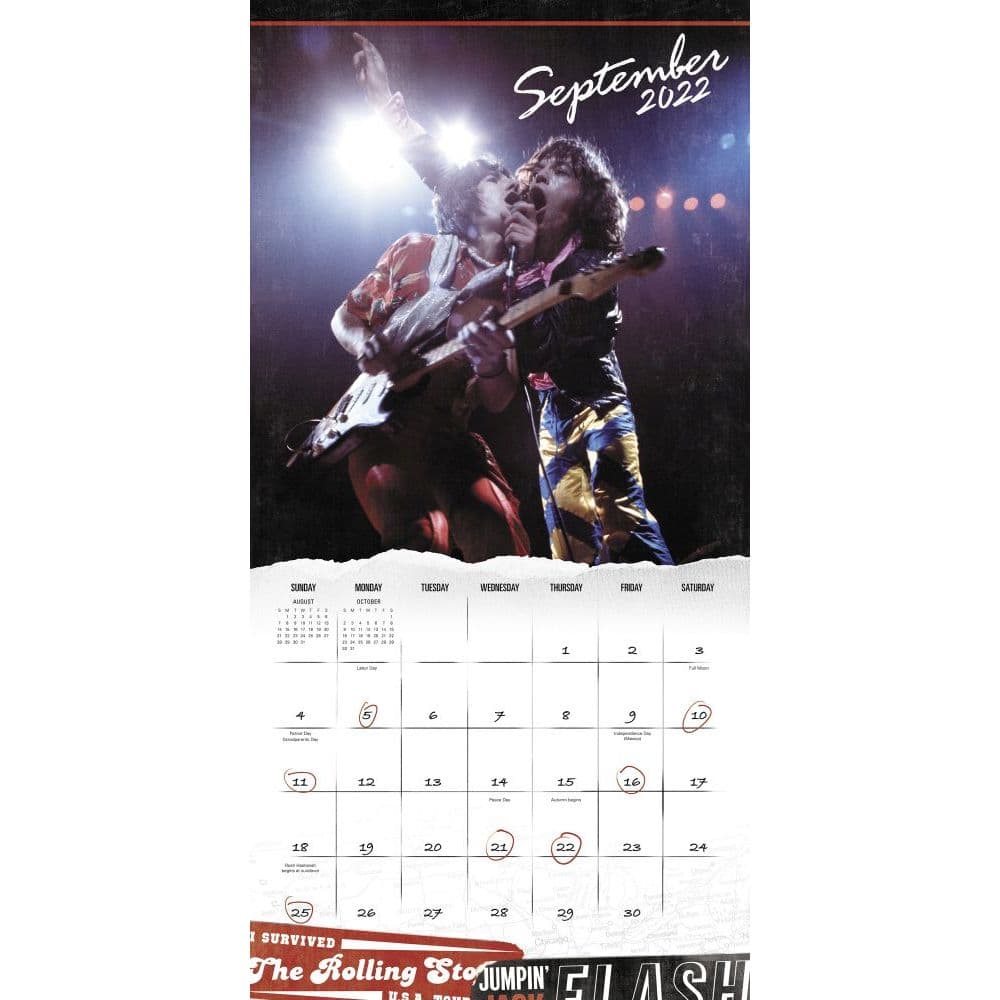 Rolling Stones 2022 Wall Calendar - Calendars.com
