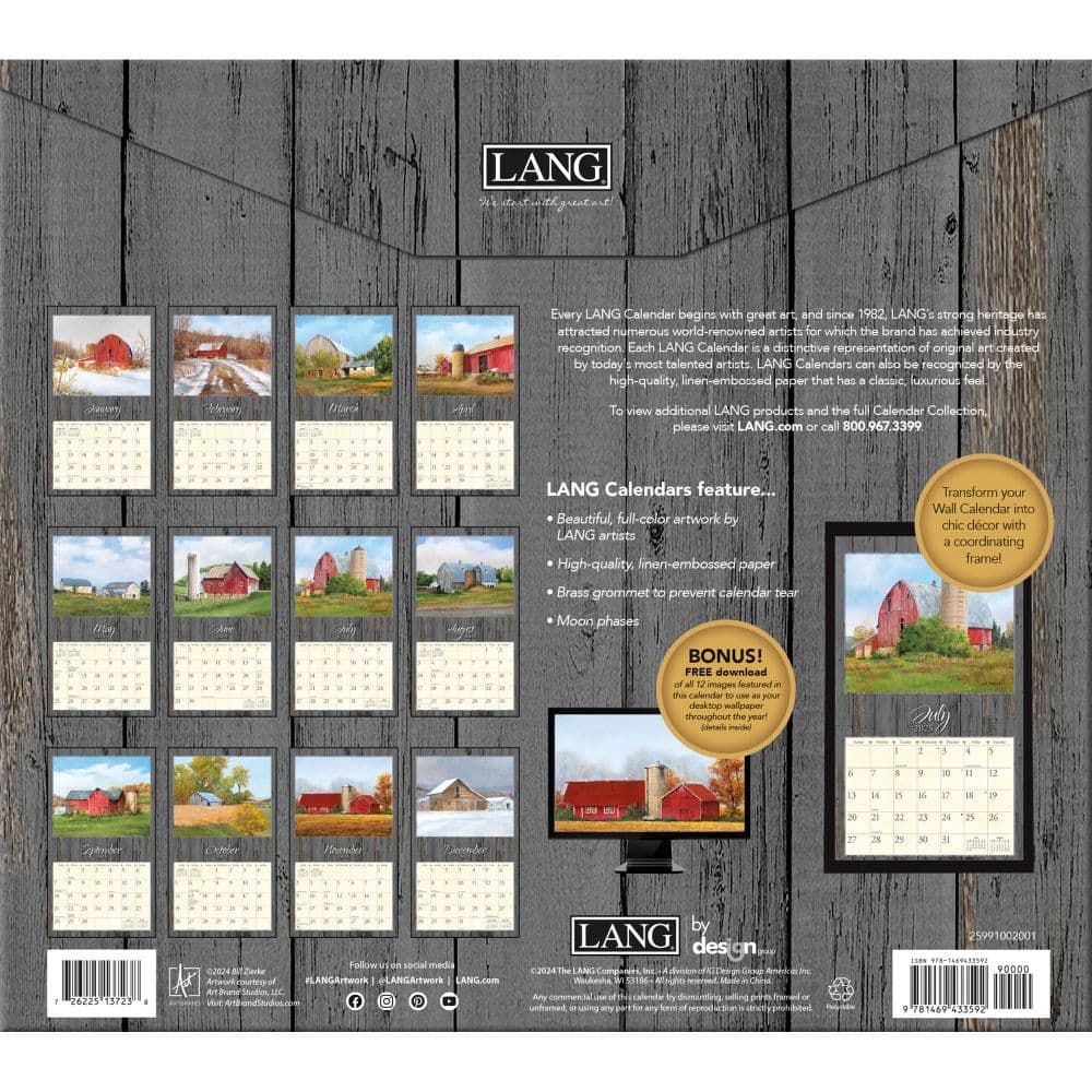 On the Farm by Bill Zierke 2025 Wall Calendar First Alternate Image width=&quot;1000&quot; height=&quot;1000&quot;