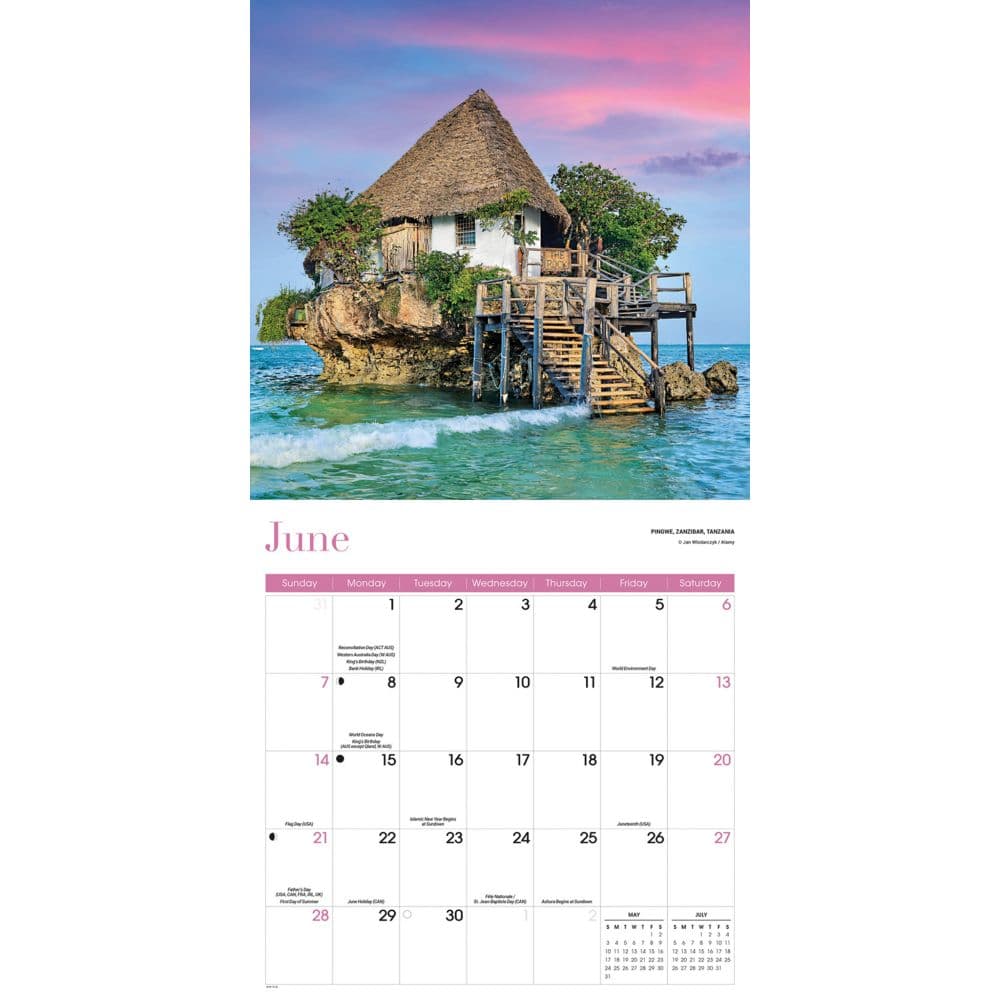 Tropical Islands Special Value 2026 Wall Calendar Third Alternate Image