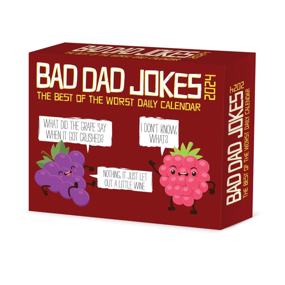 Bad Dad Jokes 2024 Desk Calendar - Calendars.com