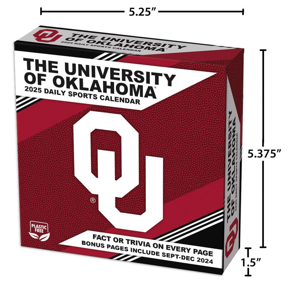 COL Oklahoma Sooners 2025 Desk Calendar Fifth Alternate Image