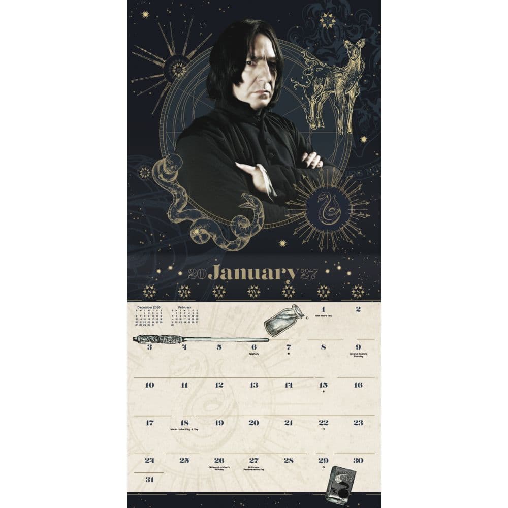 Harry Potter Exclusive with Decal 2027 Wall Calendar Second Alternate Image