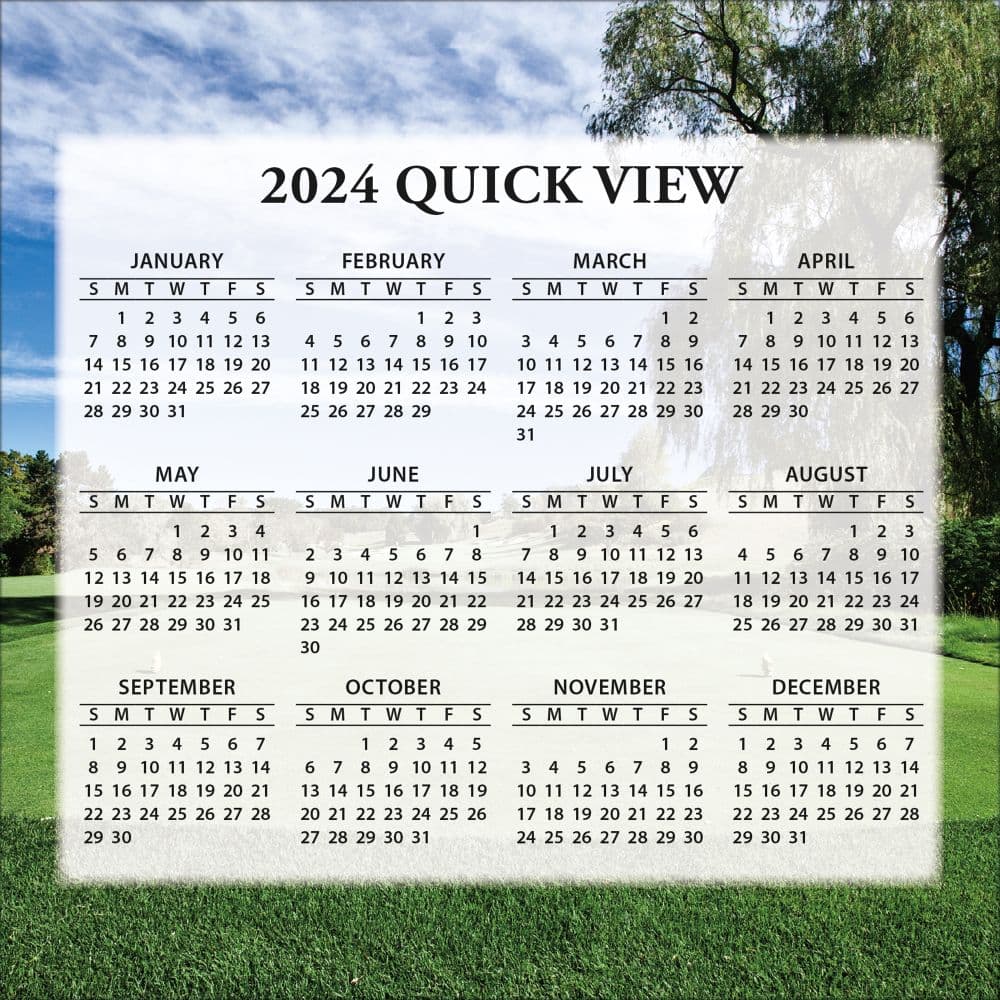 Golf Courses 2024 Desk Calendar Alternate Image 4