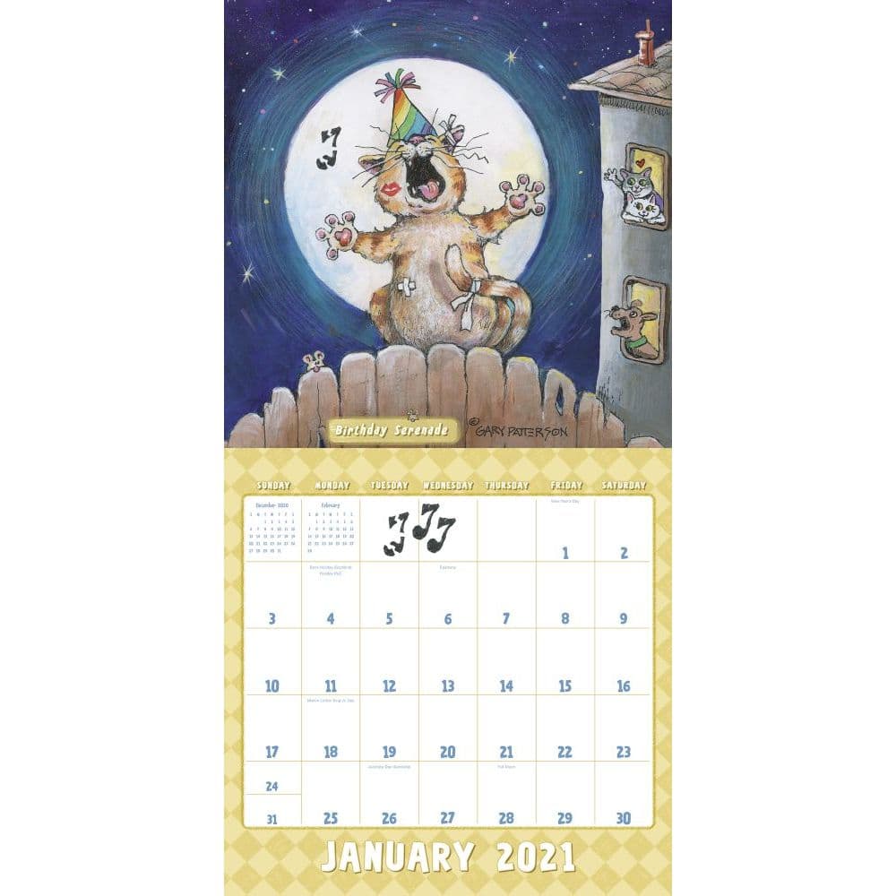 Gary Pattersons Cats Wall Calendar