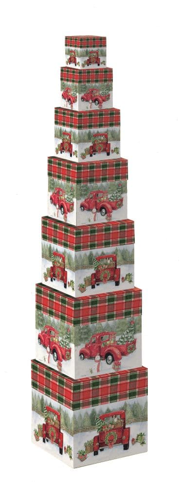 Santa's Truck Decorative Boxes by Susan Winget Main Image