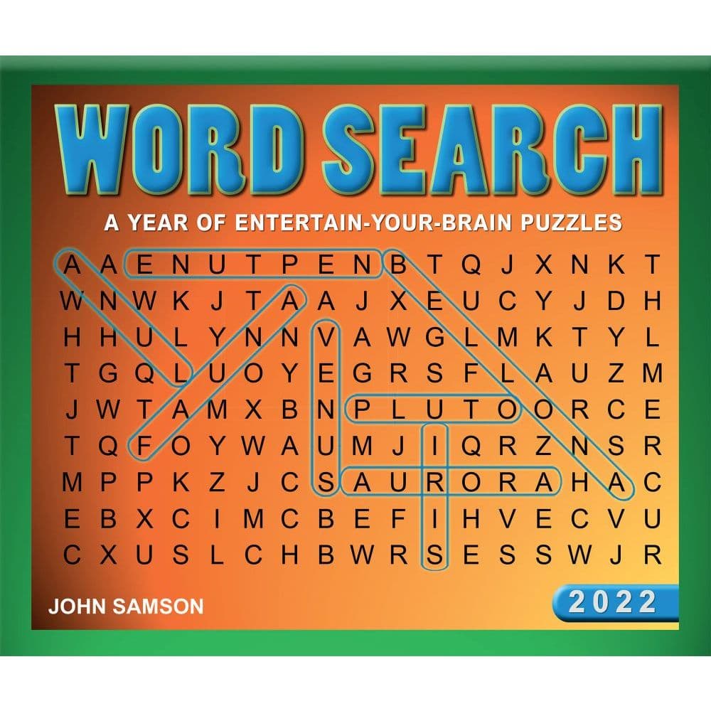 Word Search 2022 Desk Calendar - Calendars.com